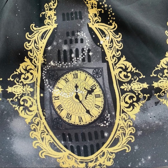 New Disney Peter Pan Clock Border Chiffon Skirt - Picture 3 of 8